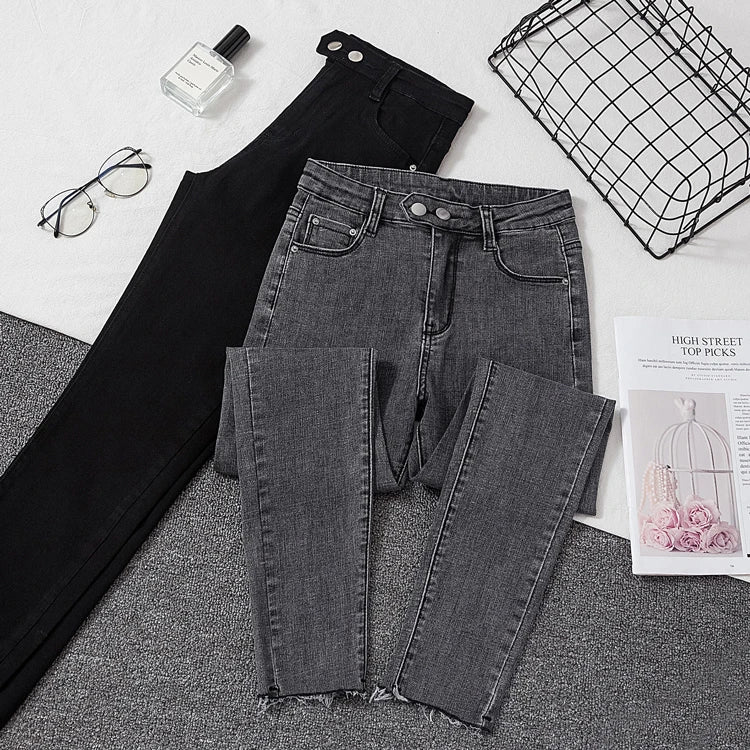 Jeans Female Denim Pants Black Womens Jeans woman Donna Stretch Bottoms Feminino Skinny Pants For Women Trousers