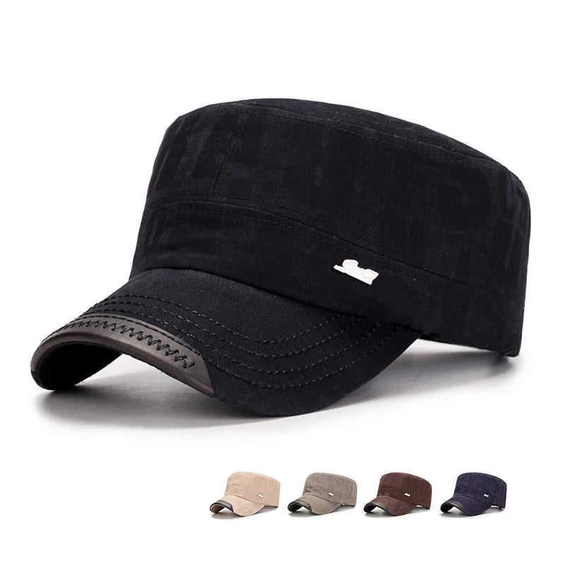 Men’s Retro Military Cap – Classic & Stylish