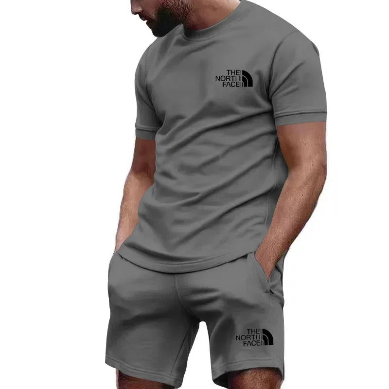 Casual sportswear suit quick drying sports suit short sleeve T-shirt shorts