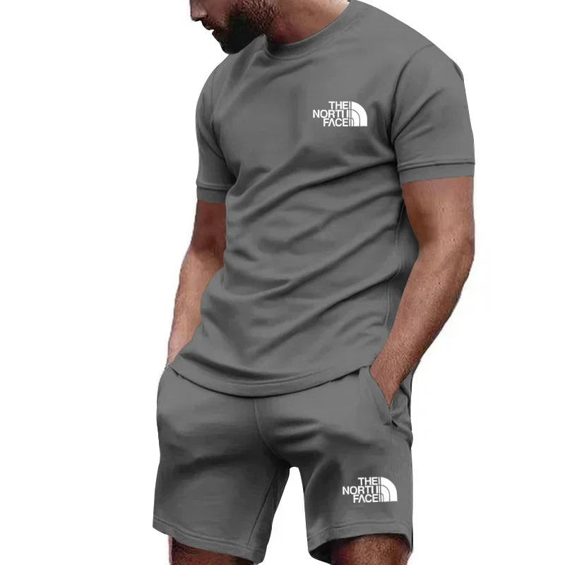 Casual sportswear suit quick drying sports suit short sleeve T-shirt shorts