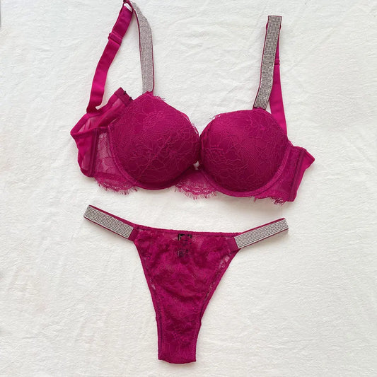 Seductive Plunge Bra & Brief Set – NoEnName_Null