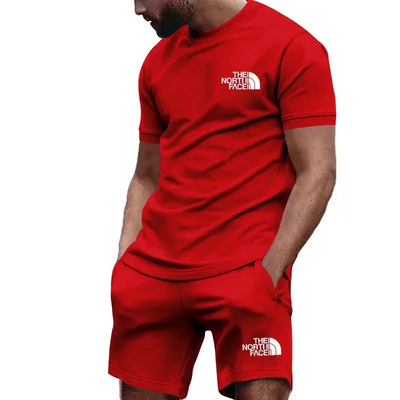 Casual sportswear suit quick drying sports suit short sleeve T-shirt shorts