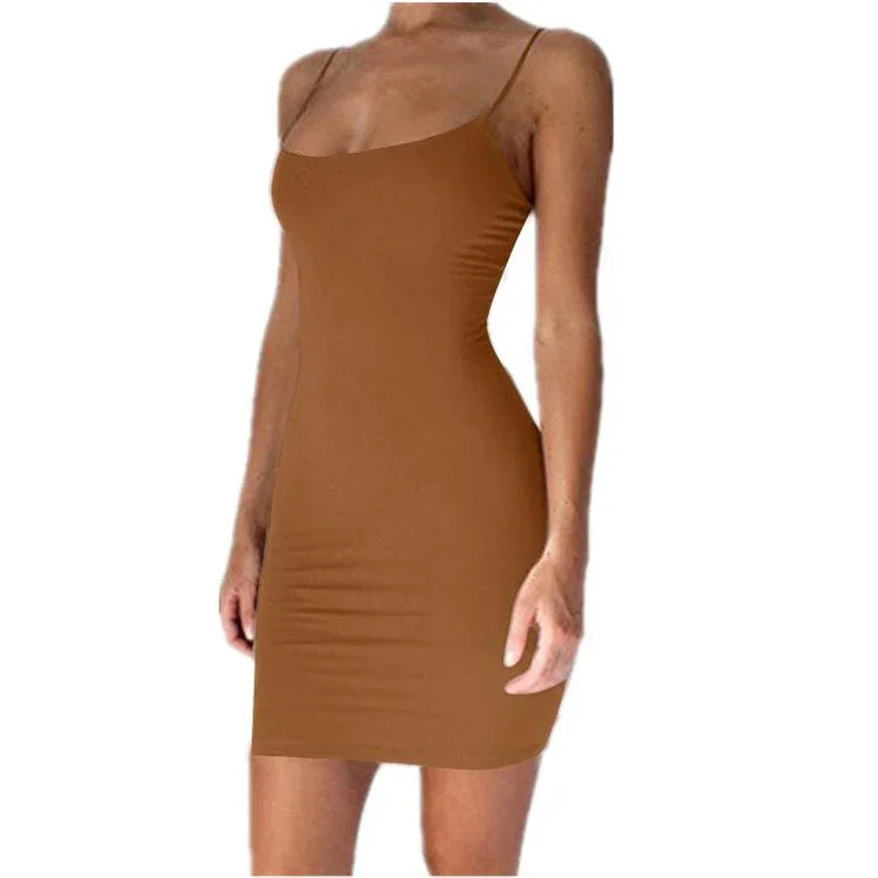 Women’s Spaghetti Strap Mini Dress – Sexy & Sleek