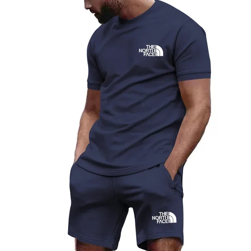 Casual sportswear suit quick drying sports suit short sleeve T-shirt shorts