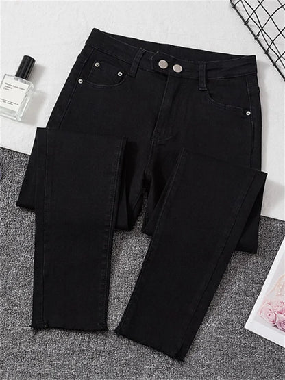 Jeans Female Denim Pants Black Womens Jeans woman Donna Stretch Bottoms Feminino Skinny Pants For Women Trousers