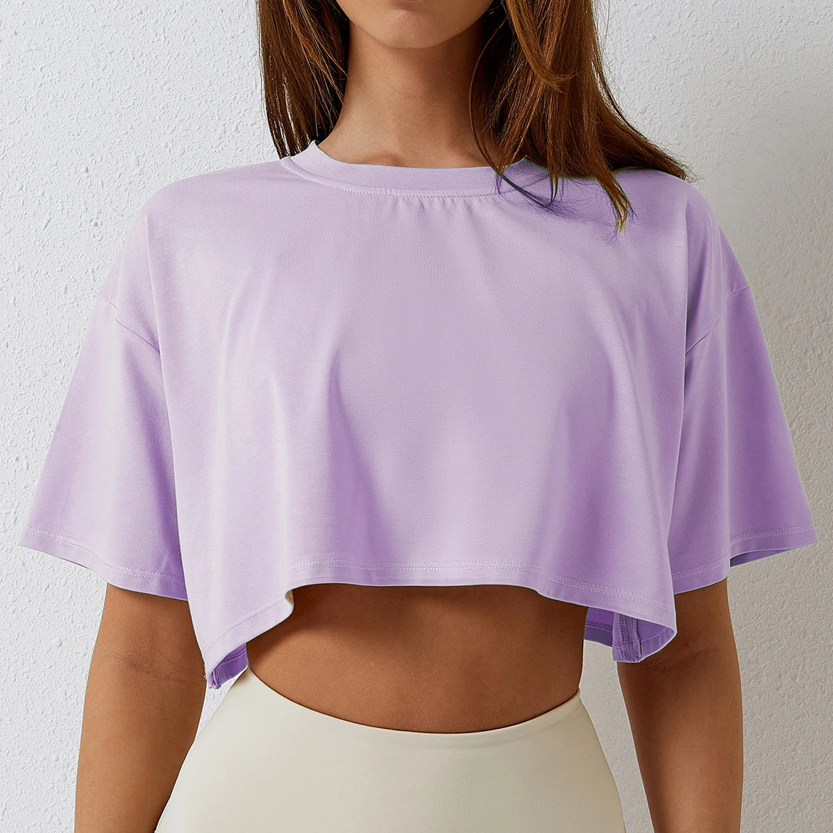 Women’s Cotton Crop Top – Sporty & Comfortable