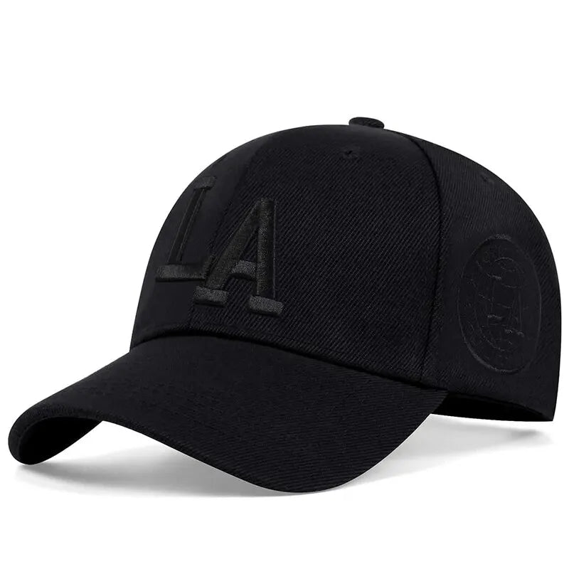 Unisex LA Leter Embroidery Snapback Baseball Caps