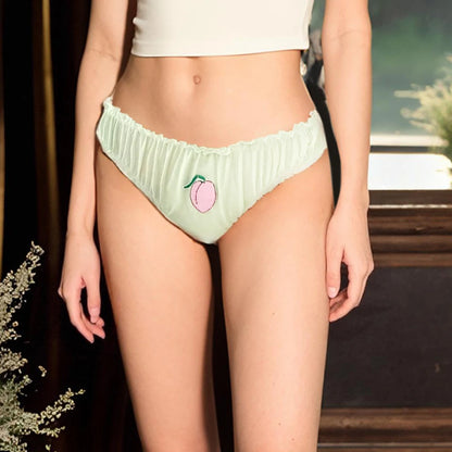 Elegant Low-Rise Embroidered Briefs – Soft & Stylish